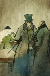 「ヴォートラン」、「ル・ペール・ゴリオ」のイラスト、オノレ・ド・バルザック（1799-1850）の小説、1922年にパリのルネ・キーファーから出版