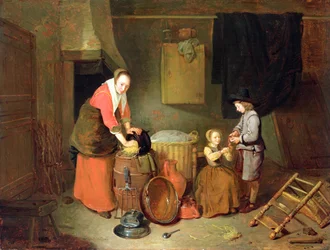 キッチンインテリア、17世紀