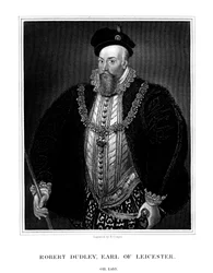 1823年にイギリスのエリザベス1世女王に愛された、レスターの初代伯爵であるロバートダドリー。