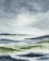 霧のかかった緑の風景