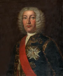 スペイン語：Juan José Navarro de Viana y Búfalo (1687-1772) ビクトリア侯爵、リアル・アルマダ大将 ホセ・ナバロ提督の肖像画