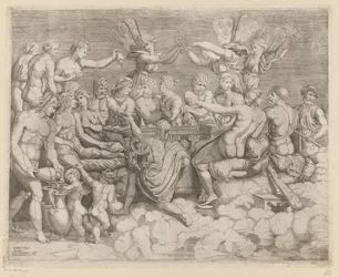 神々の饗宴 プシュケの婚礼（左）