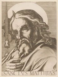 聖マタイ Saint Matthias (オブジェクトのタイトル) Christ, Mary en de twaalf apostelen (シリーズタイトル) 聖使徒大学（シリーズタイトル）