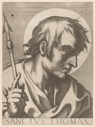 聖トーマス Saint Thomas (オブジェクトのタイトル) Christ, Mary en de twaalf apostelen (シリーズタイトル) 聖使徒大学（シリーズタイトル）