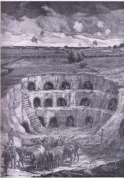 現代の洞窟住人、 『大戦争の歴史』第3巻、Waverley Book Co Limited発行、1920年