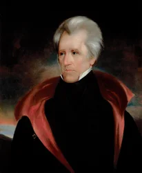 アンドリュー・ジャクソンの肖像」1837年頃（油彩・キャンバス