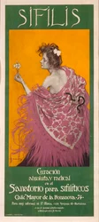 梅毒 (ポスター) - ラモン・カサス (1866-1932) の作品 - 1900 - カラーリトグラフ - 80x34.3 - カタロニア国立美術館、バルセロナ