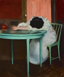 疲れた女、1895-1900年頃
