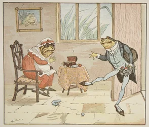 パブ「彼はカエル彼はWooing行くか」からの実例。 Frederick Warne und Co.