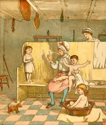バスタイム、c1881。