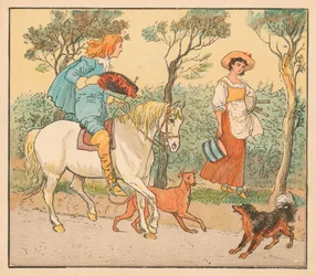 どこ行きますか、プリティ・メイド、c1882。