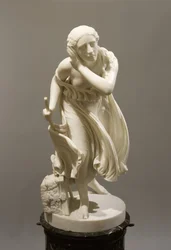 ニディア《ポンペイの盲目の花の少女》1888年頃（大理石製