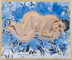 女性ヌード（キャンバスに絵画）