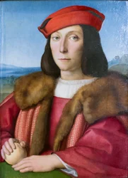 Retrato de jovem com uma maçã, possivelmente Francesco Maria della Rovere, por volta de 1505 (pintura)