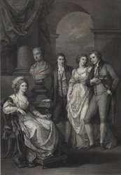 キャサリン・ペトロヴナ・バリャティンスカヤの家族の肖像画（1750～1811年、旧姓ホルスタイン＝ベック王女、1793年）