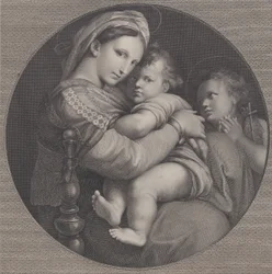 椅子のマドンナ Madonna della Seggiola, 1793年。