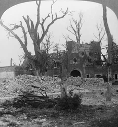 Beury Chateauの遺跡、Festubert、フランス、第一次世界大戦、c1914-c1918