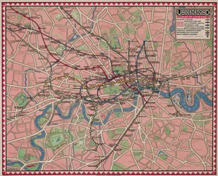 ロンドンの地下地図