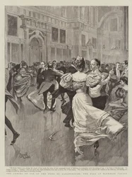 マールバラ公爵の成人式、ブレナム宮殿の舞踏会（エングレーヴィング）