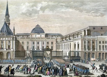パリ議会でのベイリー1794-1804年（エングレーヴィング）
