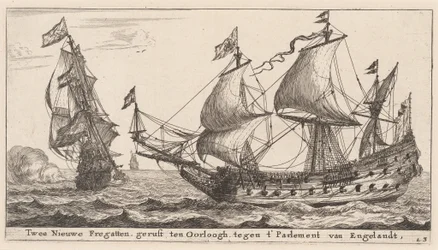 2 つのオランダのフリゲート艦
