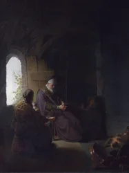 アンナと盲目のトビット、1630年頃（パネルに油彩）