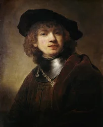 Harmenszoon Van RijnRembrandtによるGorgerin絵画での自画像