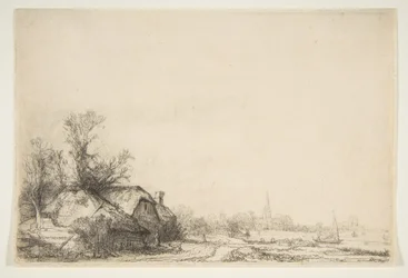 Ouderkerk の景色を望む運河沿いのコテージ、カリフォルニア州。 1641年。