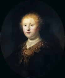 若い女性の肖像、1632年。