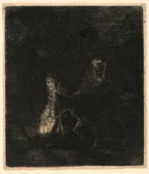 エジプトへの逃避：夜の作品