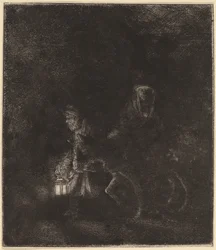 エジプトへの逃避：夜の作品