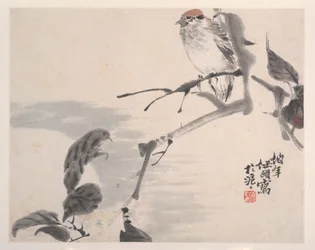 動物、花と鳥、19世紀。