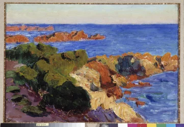 Rene Seyssaud (1867-1952) による Agay 絵画の赤い岩 1901 Regards de Provence Foundation、マルセイユ