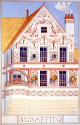 Sgraffito、「Esquisses Decoratives par Rene Binet」のイラスト。