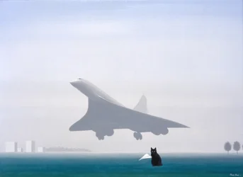 黒猫, 2001, 油彩、キャンバス