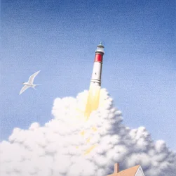 2000年、紙に色鉛筆画