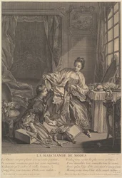 ファッション商人、1746-55。
