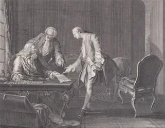 彼の相続を要求する放蕩息子、ca。 1751年。