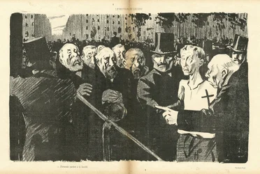Hermann-Paul（1864-1940）がLe Canard Sauvageに描いたイラスト。