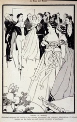 ダンディーズの王、ボー・ブランメルとして知られるジョージ・ブライアン・ブランメル（1778 - 1840）を表現したもの。ルネ・ヴィンセントによるイラスト。19世紀