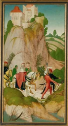 レオポルト3世（1075-1136）、聖人、オーストリア侯爵（パネルに描かれた絵画）