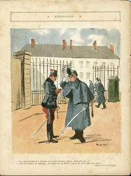 リカルド・フローレス（1878-1918）のイラスト（Le Lire, 23/04/10） - 解説 - Armee, Barracks