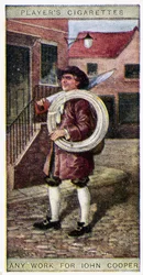 Any work for John Cooper」、トレードカード