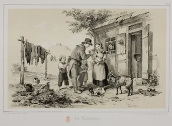 帰宅する炭鉱夫（ドイツ、1851年頃