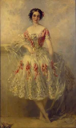 マリー・アデリーヌ・プランケットの肖像、1854年。