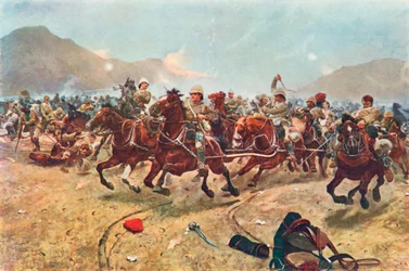 7月17日、マイワンドで銃を守る