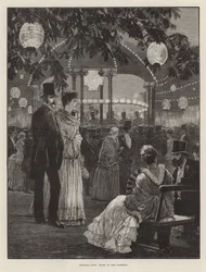 ロンドン病院の利益のための夜の祭典-庭園の音楽