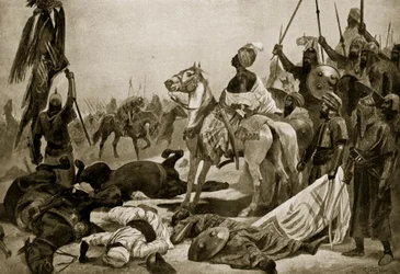 ハイダーアリコンジェヴェラム、1780年、「ハッチンソンのイギリス国民の物語」、1923年頃のイラスト