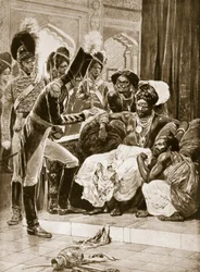 セイロンのイギリス人、「ハッチンソンのイギリス国民の物語」、1923年頃のイラスト
