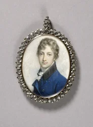 ヒューエンデンのジョン・ノリスの肖像ミニチュア、1795-1800年頃